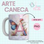 COMBO – Arte Caneca Alfabeto Butterfly (Jana Bicalho)