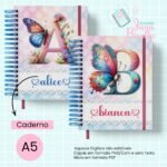 Caderno A5 Alfabeto Butterfly (Jana Bicalho) - Imagem 3