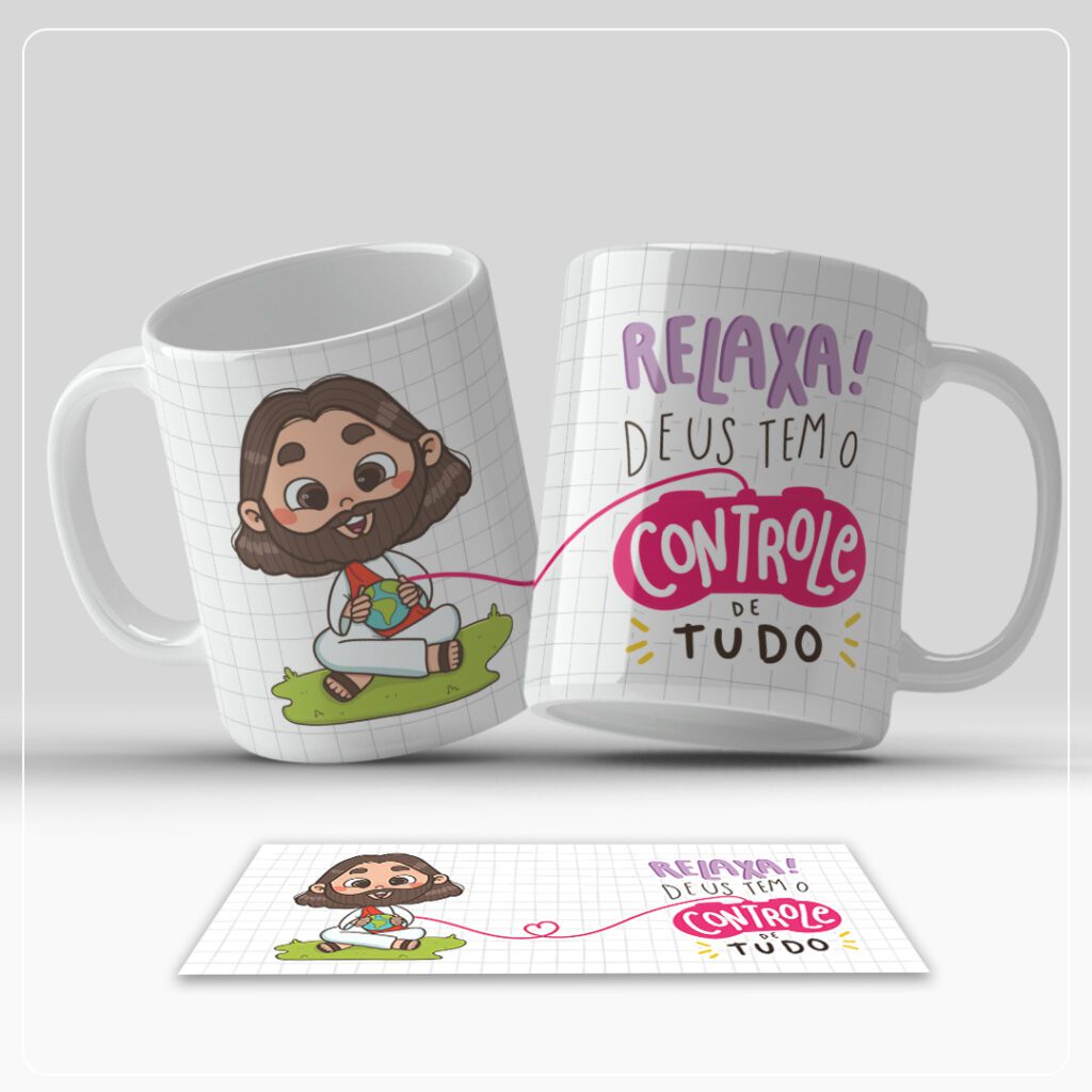 Religioso - 6 Artes Canecas (Familia Sublimatica) - Imagem 5