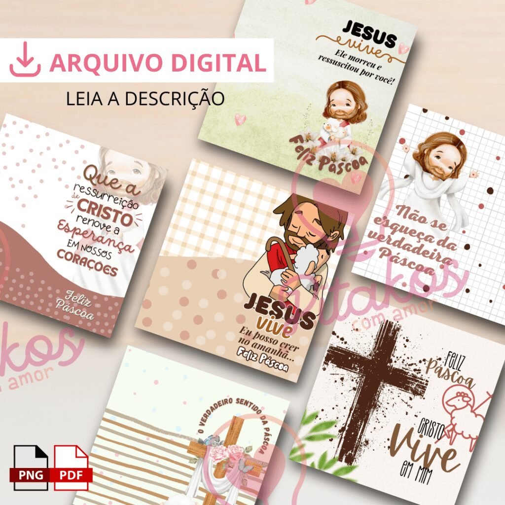 Cards Páscoa Cristã - Imagem 1