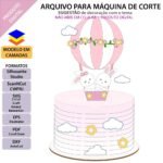 Coelhinhos no Balão - Topo de Bolo