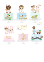 COMBO 15 Topos de Bolo - Páscoa 2024 (Ela Faz pra Você) - Imagem 7