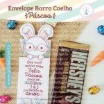 Envelope Barra de Chocolate Coelho | Cordeiro (Art Ideia)