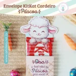 Envelope KitKat Cordeiro Páscoa | Cordeiro (Art Ideia)