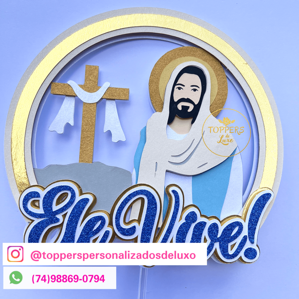 COMBO 10 Topos de Bolo - Páscoa 2024 - Imagem 7