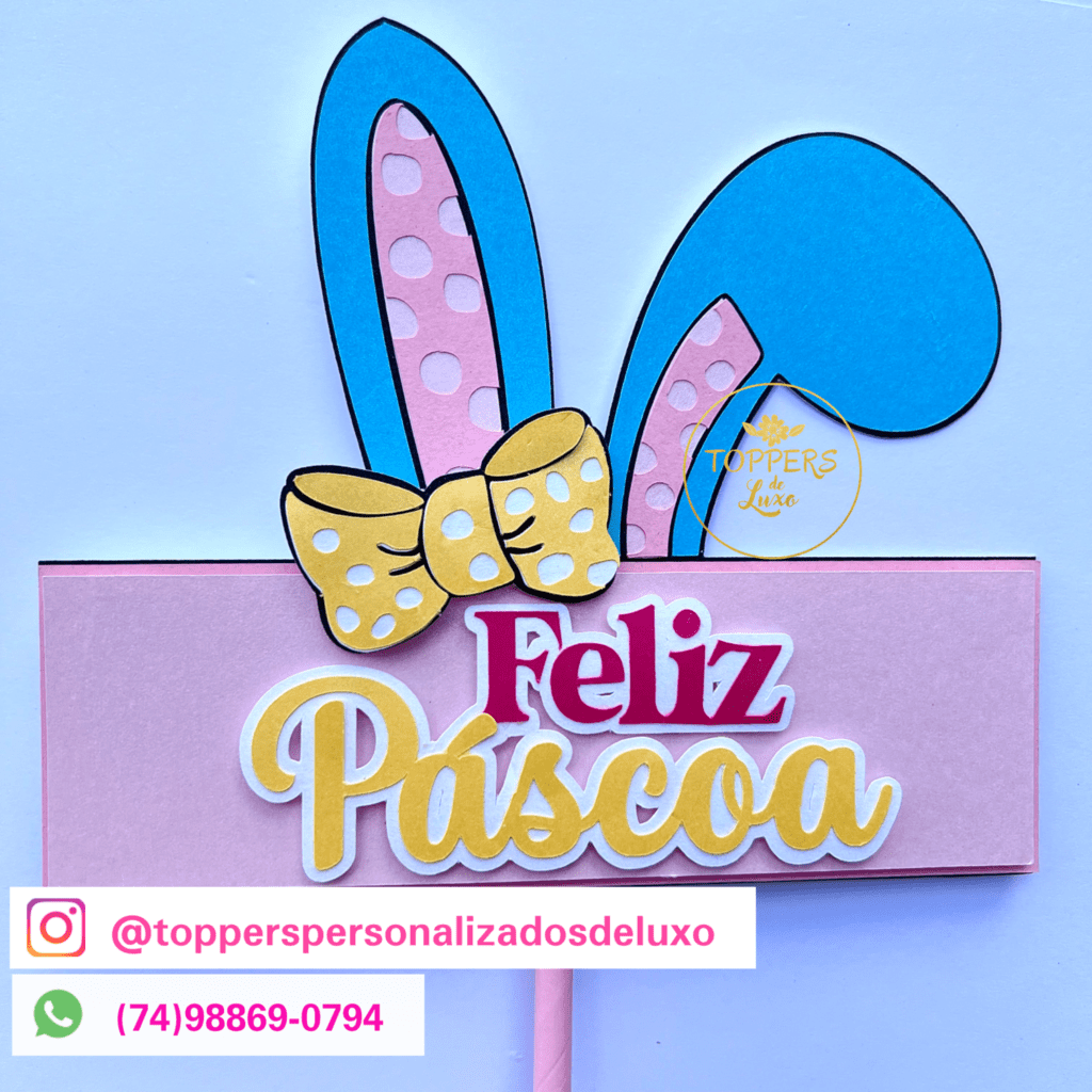 COMBO 10 Topos de Bolo - Páscoa 2024 - Imagem 5