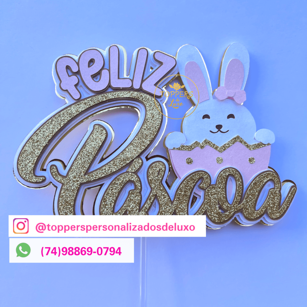COMBO 10 Topos de Bolo - Páscoa 2024 - Imagem 2