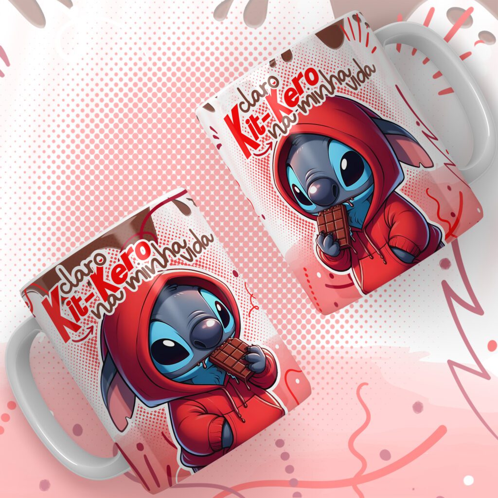 Stitch Páscoa Chocolates - Artes para Canecas (Arte Dez) - Imagem 10