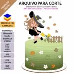 Menina no jardim vento - Topo de Bolo