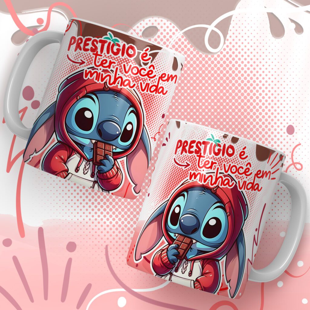 Stitch Páscoa Chocolates - Artes para Canecas (Arte Dez) - Imagem 6