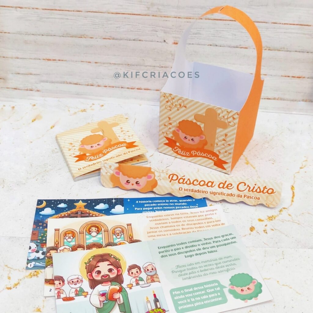 Caça aos Ovos Cristã - Páscoa Cristo (Kif) - Imagem 1