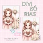 Caderno A5 Primeira Eucaristia Rose Gold Girls 4 em 1 + Brinde (Jana Bicalho) - Imagem 15
