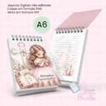 Bloquinho A6 Dia Primeira Eucaristia Rose Gold Girls 4 em 1 (Jana Bicalho)
