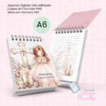 Bloquinho A6 Dia Primeira Eucaristia Rose Gold Girls 4 em 1 (Jana Bicalho) - Imagem 3