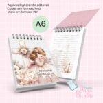 Bloquinho A6 Dia Primeira Eucaristia Rose Gold Girls 4 em 1 (Jana Bicalho) - Imagem 2