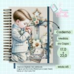 Caderno A5 Primeira Eucaristia Blue Boys 4 em 1 + Brinde (Jana Bicalho) - Imagem 2
