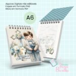 Bloquinho A6 Dia Primeira Eucaristia Blue Boys 4 em 1 (Jana Bicalho) - Imagem 3