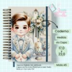 Caderno A5 Primeira Eucaristia Blue Boys 4 em 1 + Brinde (Jana Bicalho) - Imagem 3