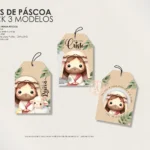 Tags Páscoa 2024 (Moldes da Lê)