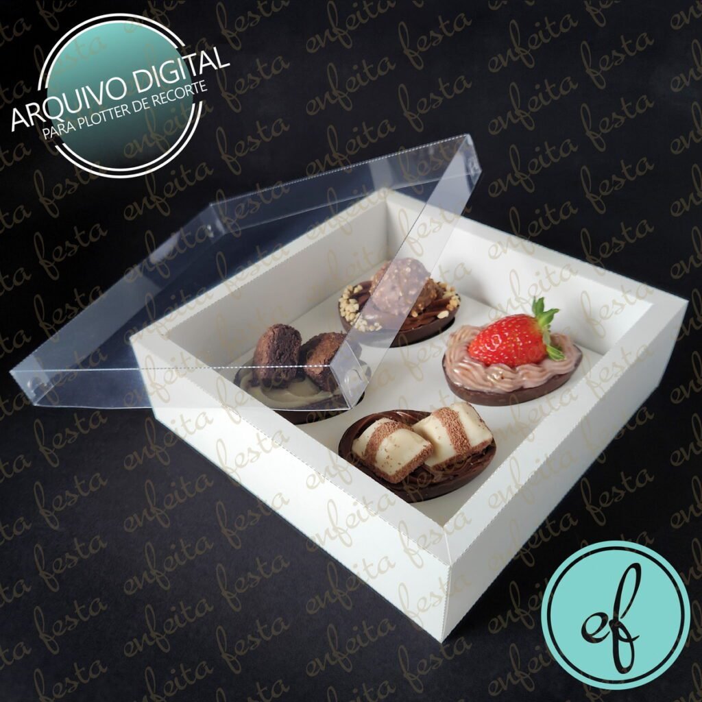 Caixa 15x15x5 - 4 Ovos 50g - Imagem 1