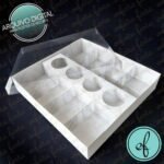 Caixa 26,5x25x5 - Ovos de Colher 4 Potes Degustação - Imagem 3