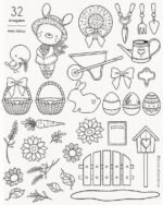 PARA COLORIR | Páscoa Jardim dos Girassóis (Ni Estudio Criativo) - Imagem 4