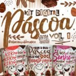PÁSCOA Vol 1 - Kit Digital | Artes para Canecas (Abacaxi Sublimatico)