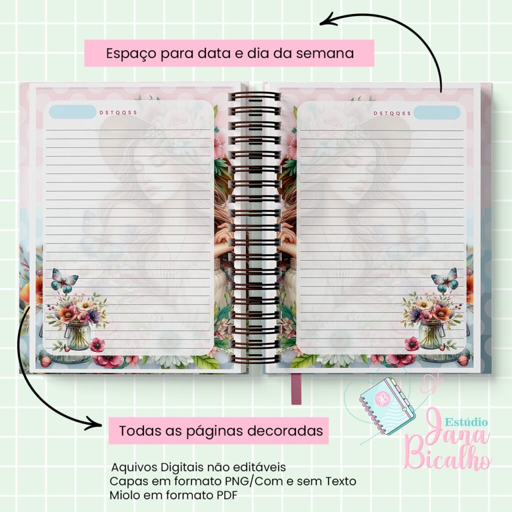 Caderno Pautado A5 + Bloquinho - Essência N1 (Jana Bicalho) - Imagem 3