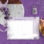 COLEÇÃO VIOLETA - Kit Desk Planners e Bloquinhos + Brinde (Bicho Papel) - Imagem 12
