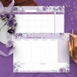 COLEÇÃO VIOLETA - Kit Desk Planners e Bloquinhos + Brinde (Bicho Papel) - Imagem 6