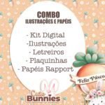 Cute Bunnies - Como Ilustrações e Papéis (Tita)