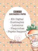 Cute Bunnies - Como Ilustrações e Papéis (Tita)