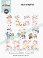 Cute Bunnies - Como Ilustrações e Papéis (Tita) - Imagem 6