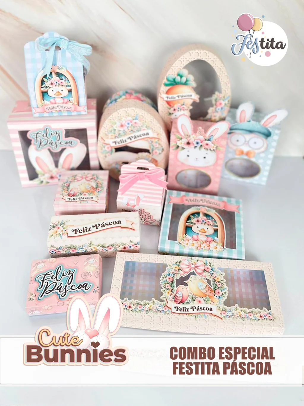 Cute Bunnies - Combo Especial Festita (Tita) - Imagem 1