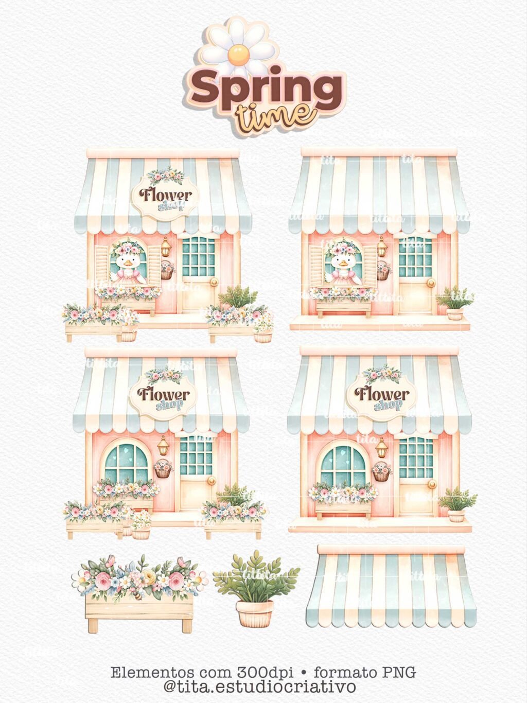 Spring Time - Como Ilustrações e Papéis (Tita) - Imagem 5