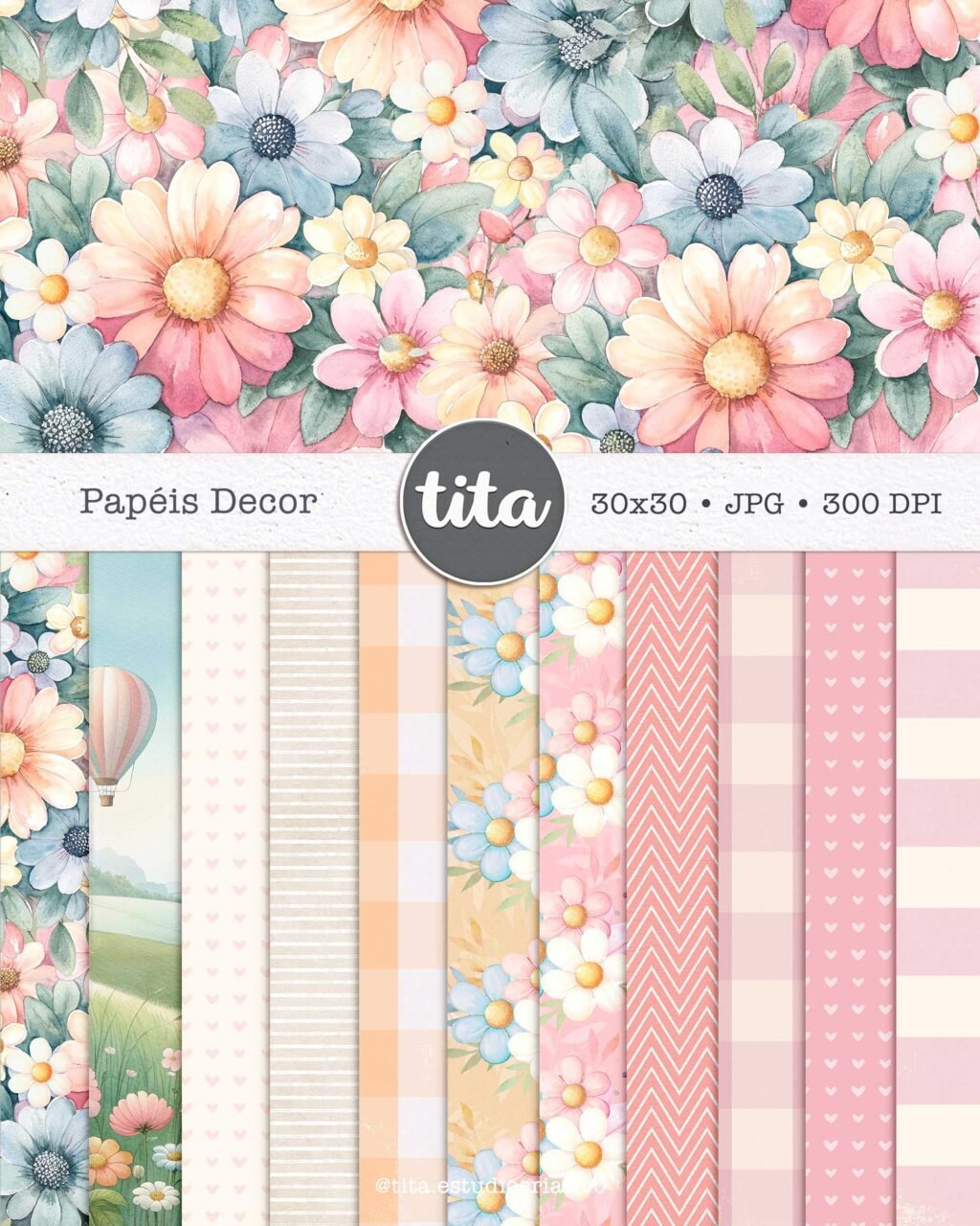 Spring Time - Como Ilustrações e Papéis (Tita) - Imagem 6