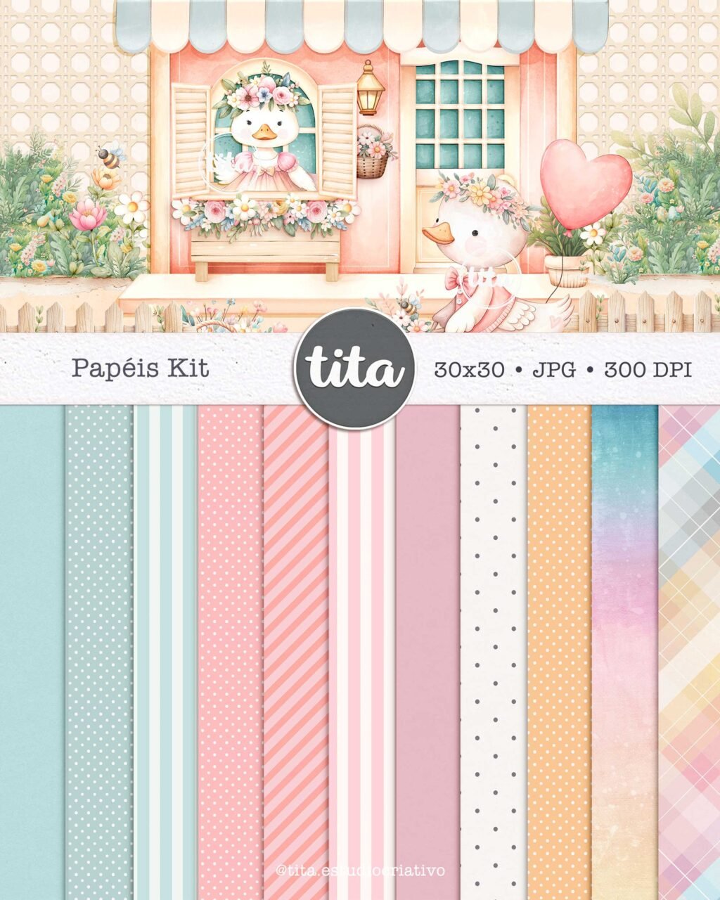 Spring Time - Como Ilustrações e Papéis (Tita) - Imagem 3