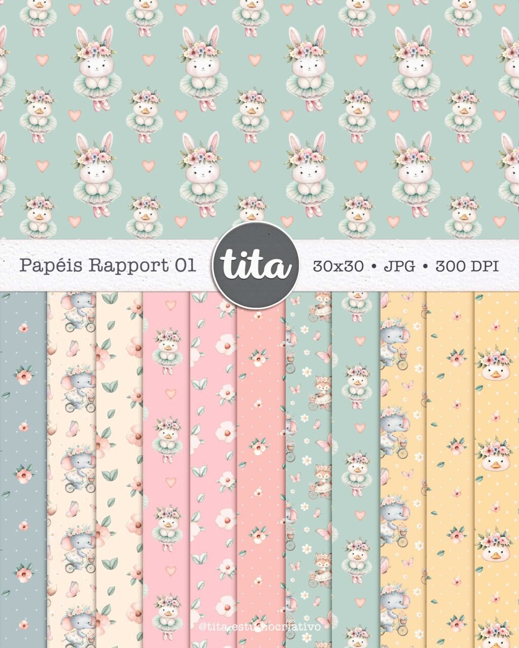 Spring Time - Como Ilustrações e Papéis (Tita) - Imagem 2