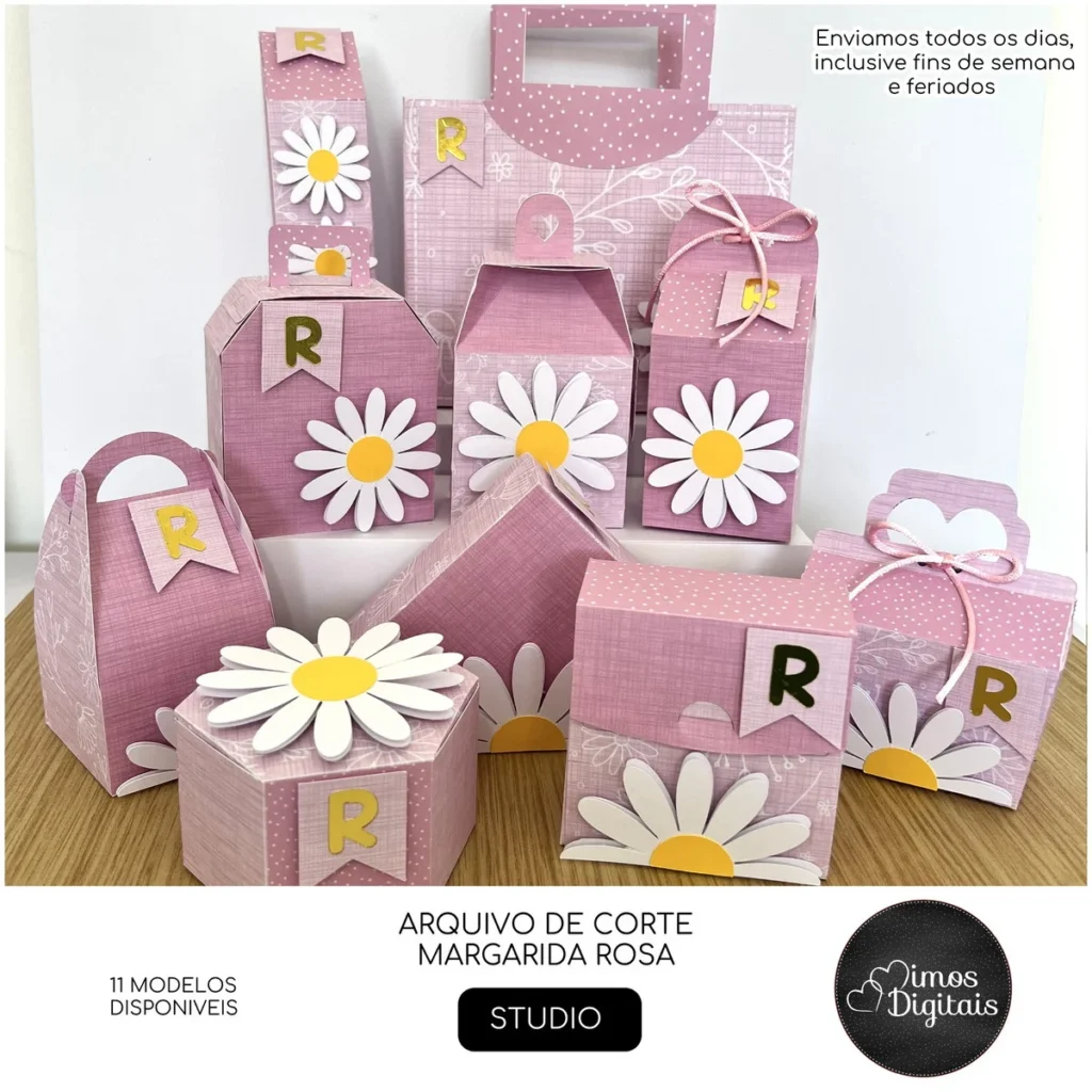 0280 - MARGARIDA ROSA Margarida Rosa - Kit Avulso Festa - Imagem 1