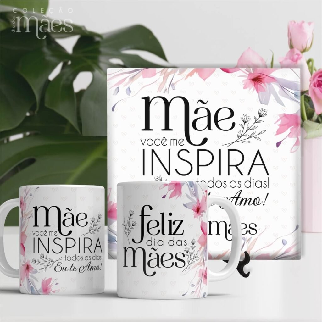 Artes Canecas e Azulejos SEM Foto - Dia das Mães V24 (Vintage) - Imagem 8
