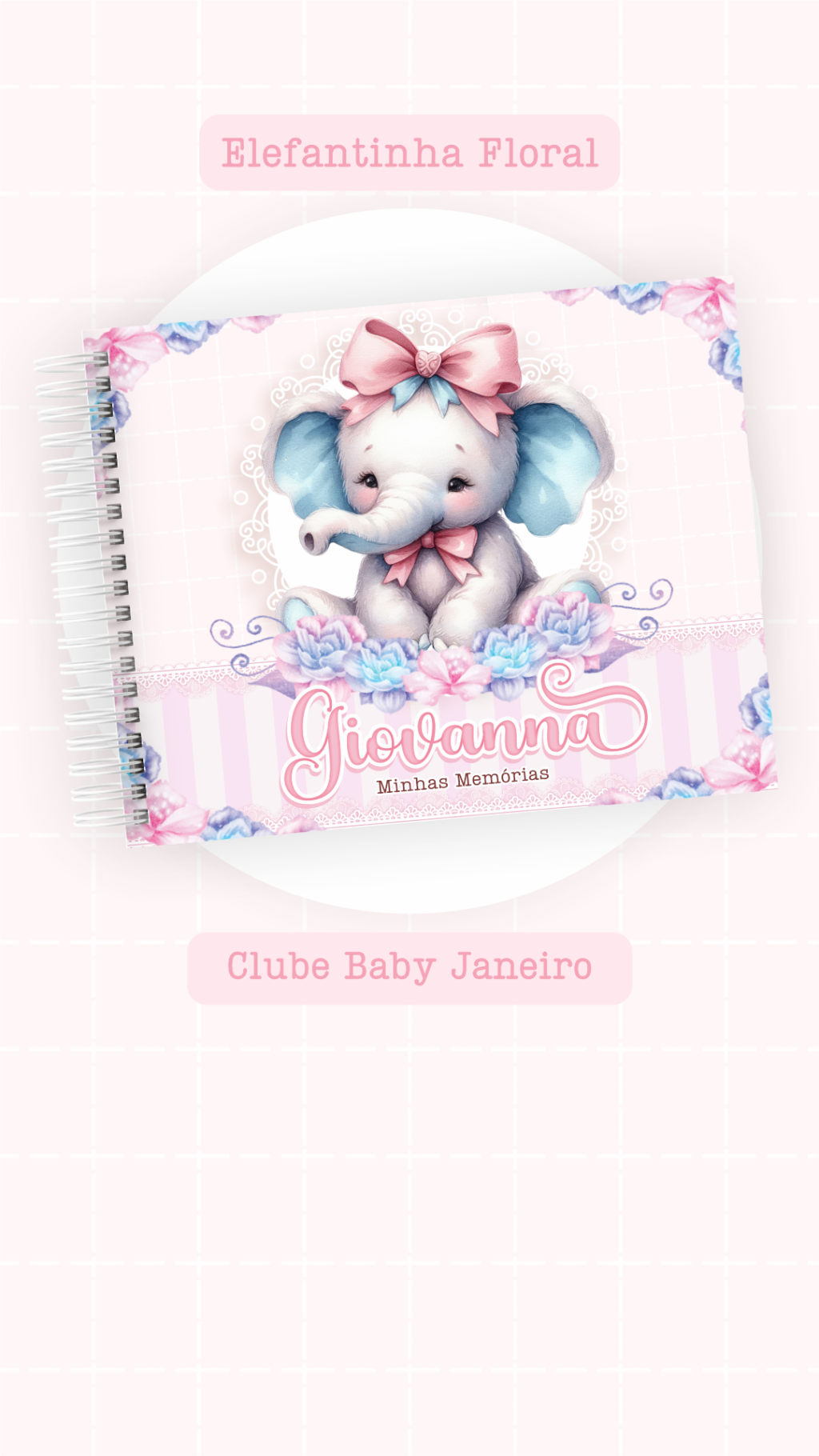 Elefantinha Floral - Kit Maternidade - Imagem 6