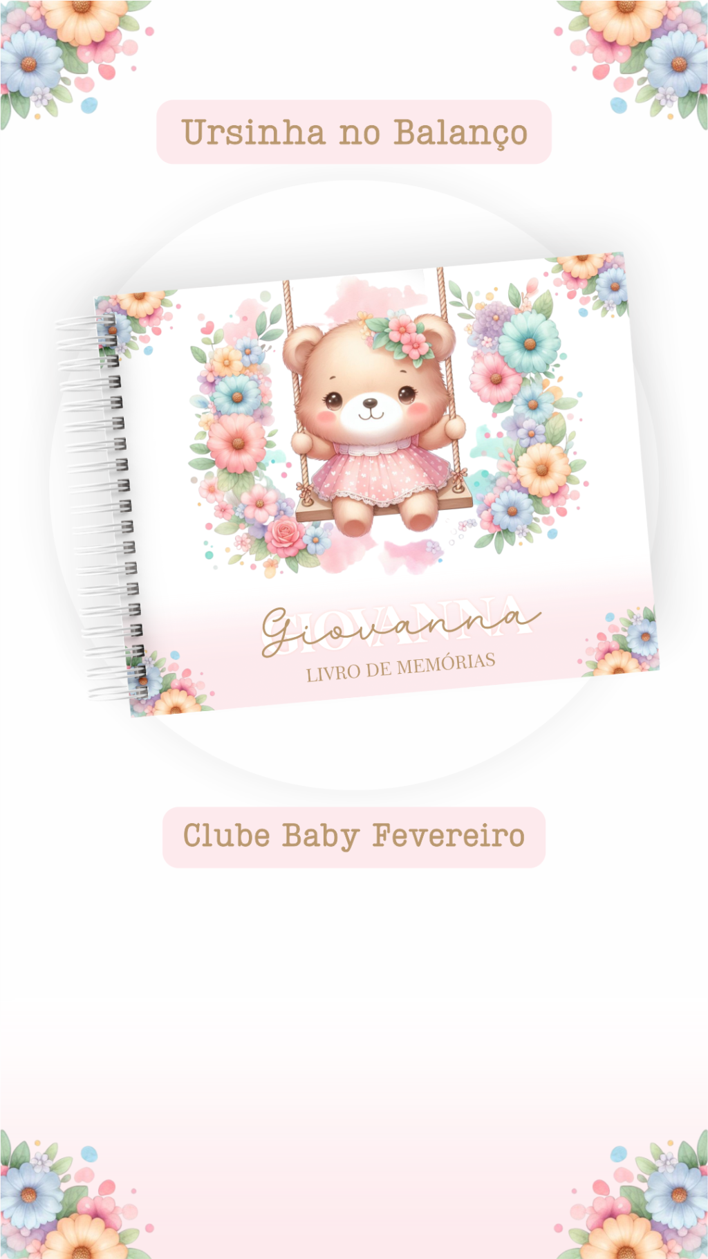 Ursinha no Balanço - Kit Maternidade - Imagem 6