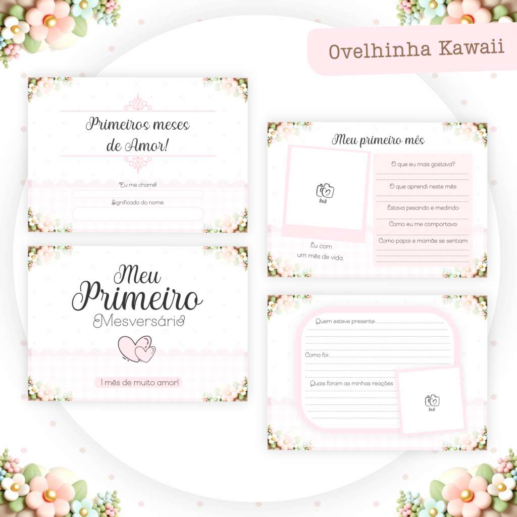 Ovelinha Kawaii - Kit Maternidade - Imagem 7