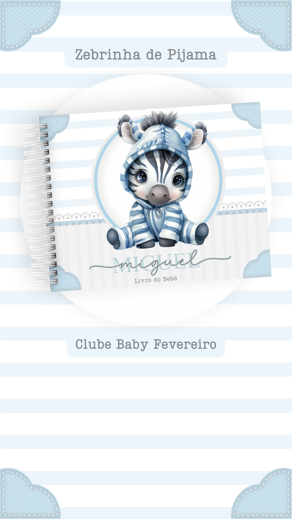 Zebrinha de Pijama - Kit Maternidade - Imagem 6