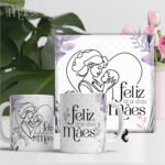 Artes Canecas e Azulejos SEM Foto - Dia das Mães V24 (Vintage)