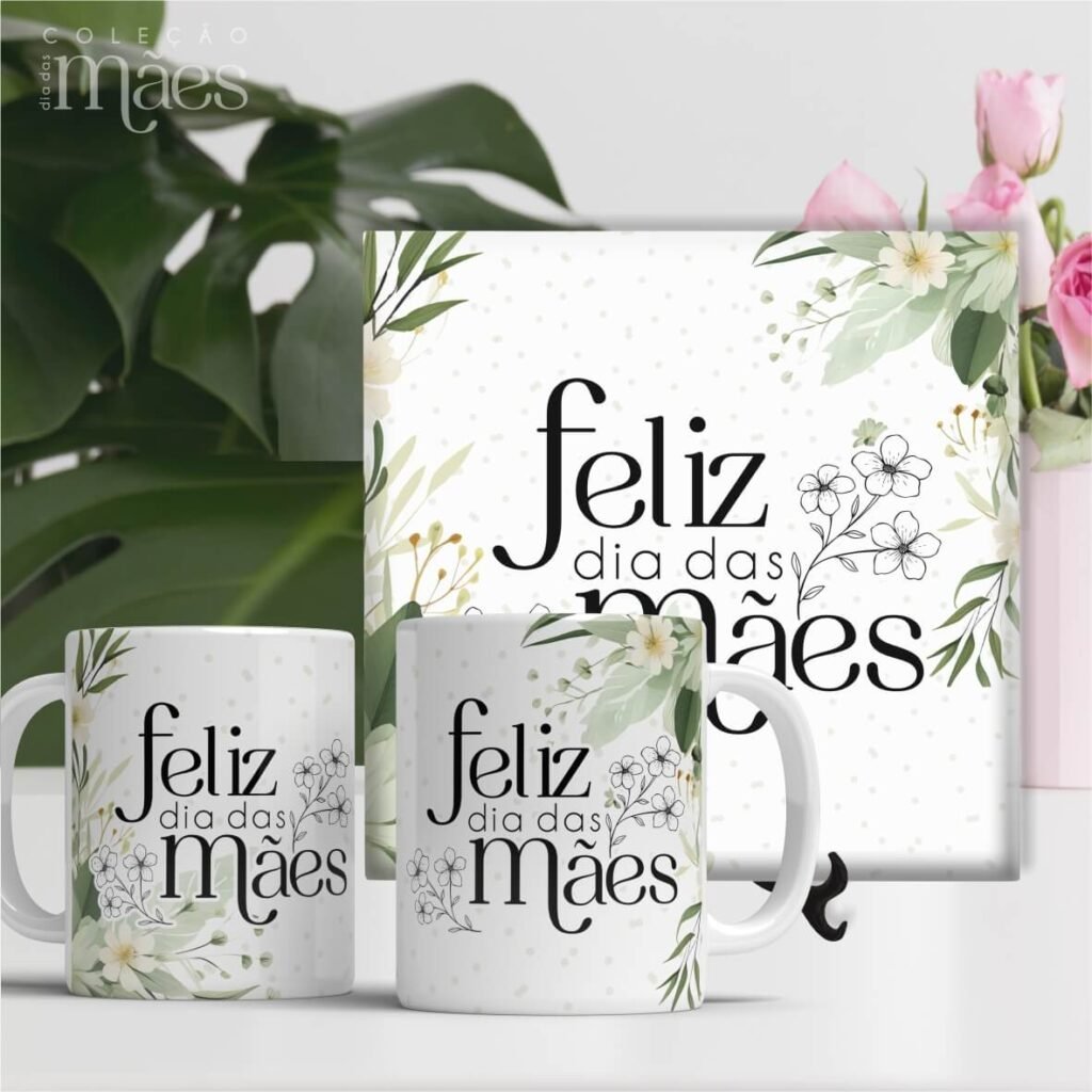 Artes Canecas e Azulejos SEM Foto - Dia das Mães V24 (Vintage) - Imagem 3