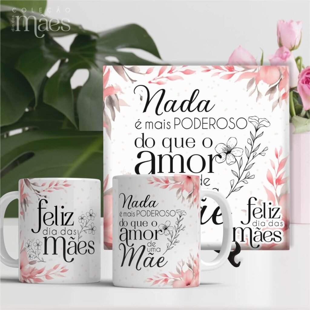 Artes Canecas e Azulejos SEM Foto - Dia das Mães V24 (Vintage) - Imagem 4
