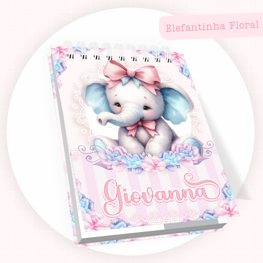Elefantinha Floral - Kit Maternidade - Imagem 8