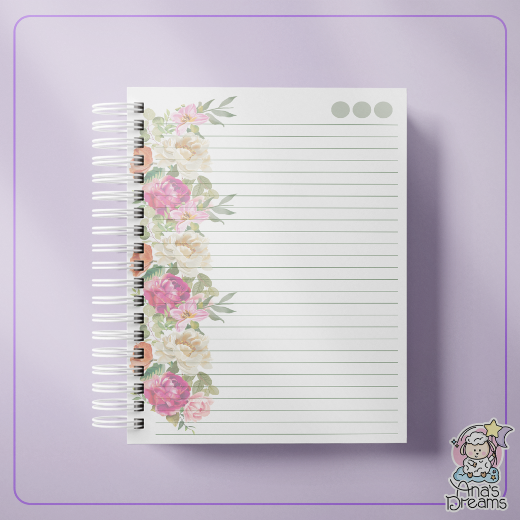 Capas Alfabeto Floral + Miolos Pautado - Imagem 2