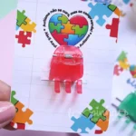 Card Presilha/Piranha - Abril Azul 2024 Autismo (Loopinha)